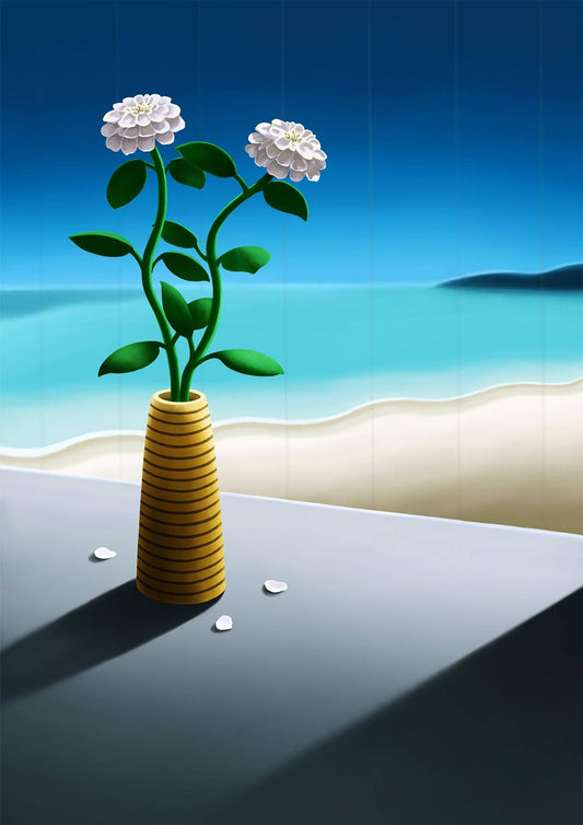 【161.八木宇気/ YAGI Hiroki】海が見える部屋の日差しと影 / Sunlight and shadow in a room