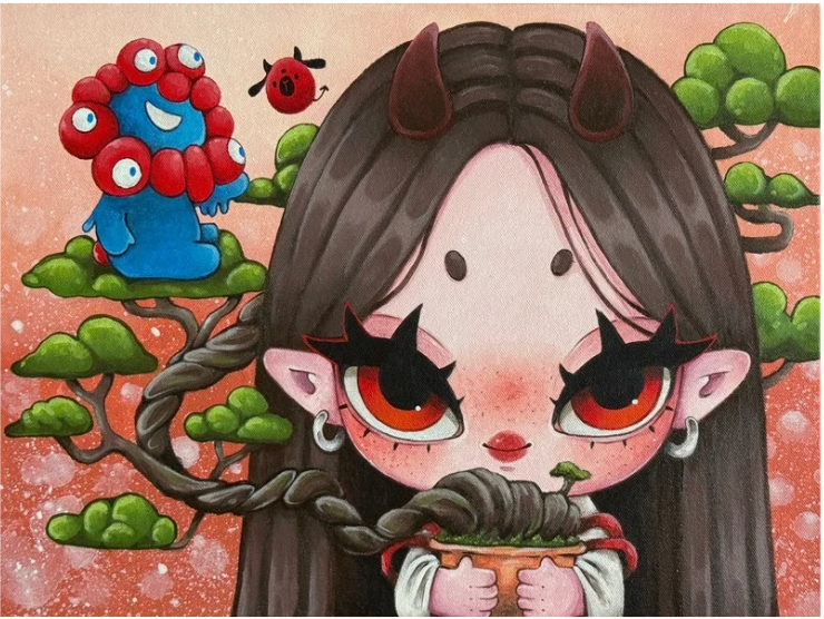 EXPO2025 Artwork JINJIN BONSAI with myaku myaku(Emma)