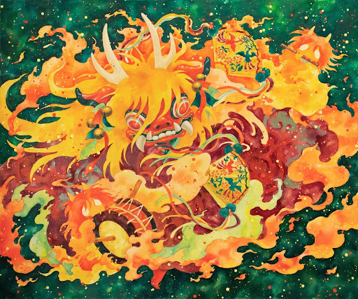 【B9002 宮間夕子 Yuko Miyama】炎の踊り