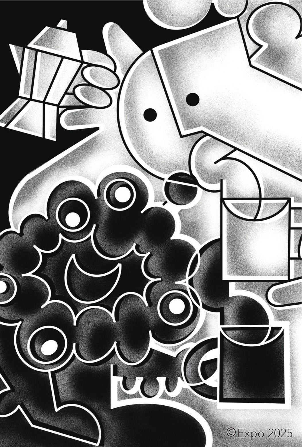 EXPO2025 Poster MR.HALFMAN – A4Tokyo