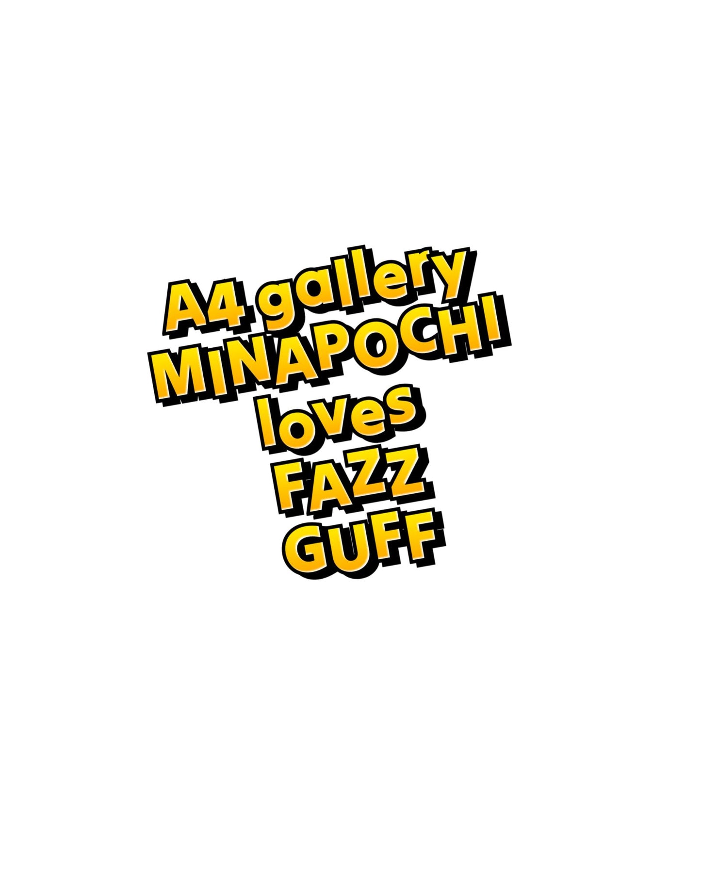みなぽち × FUZZ GAFF Tシャツ / MINAPOCHI × FUZZ GAFF T-shirt