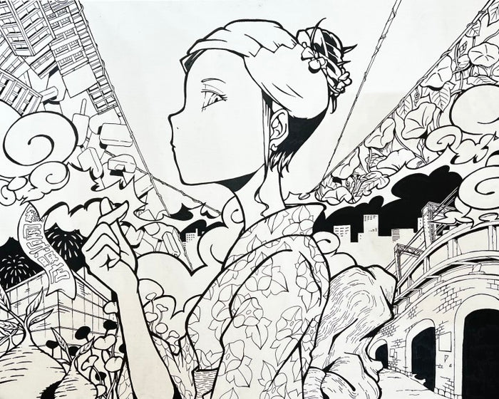 Live Drawing @A4WALL Matsuya Ginza 2023