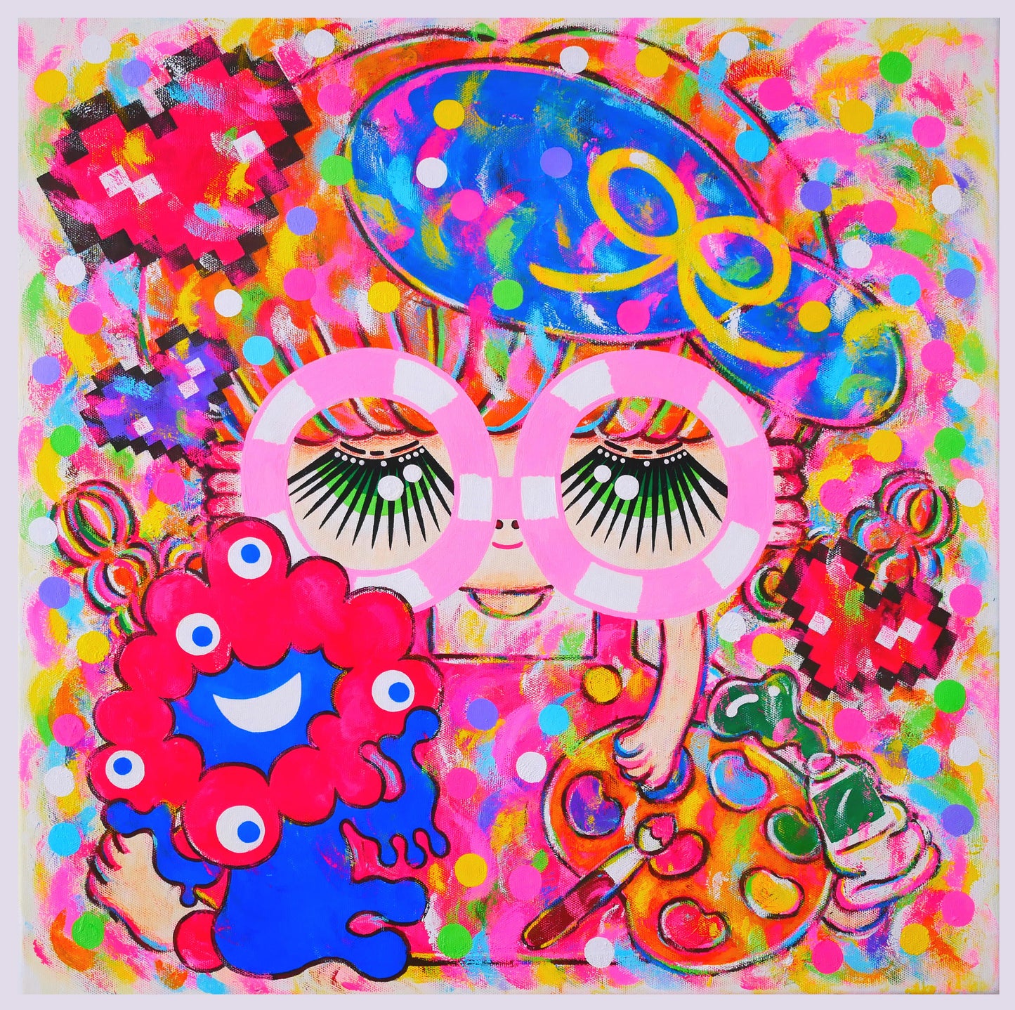 EXPO2025 Artwork 中居ベル 私達の手でワクワクする未来へ(Towards a brighter future, together with our hands)