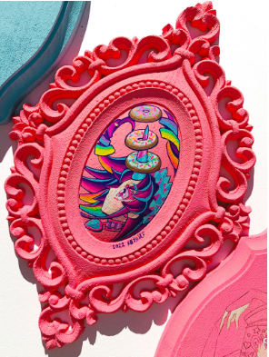 【T5301 猫扮装/NEKO HUNSOU】レインボー・ドーナツ・ユニコーン