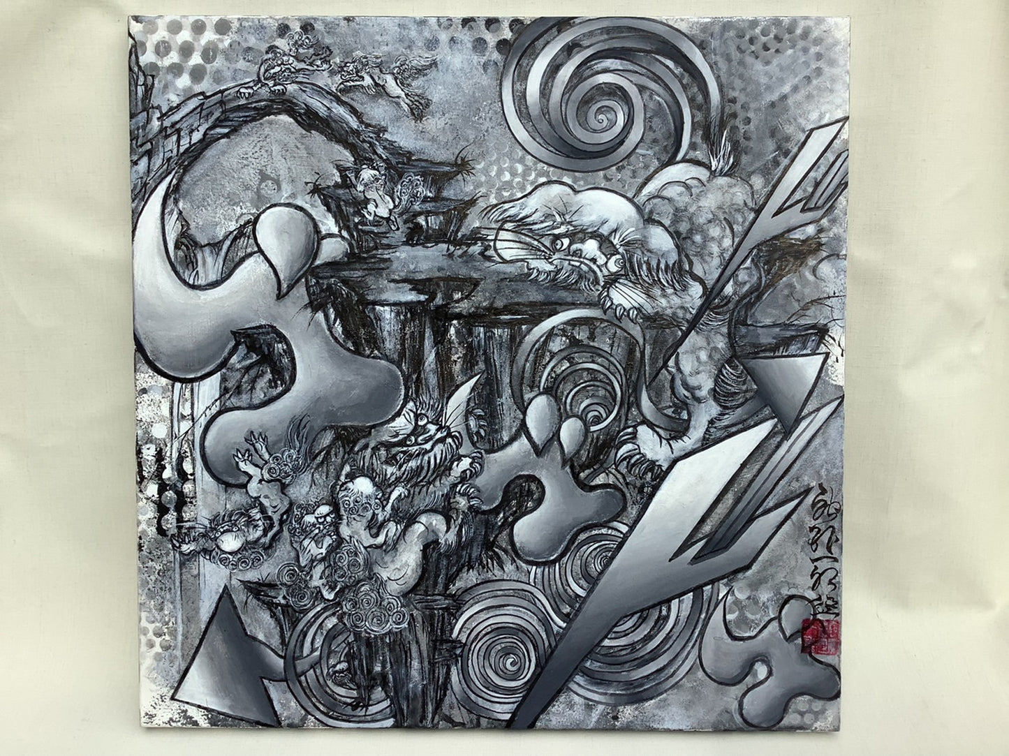 Jagaichiro 「Connected all over〜獅子石橋図」