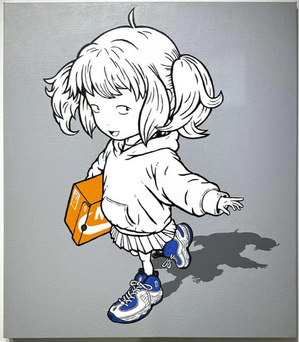 ATSUSHI MAEDA「Tosen shonen_024」Original Acrylic Painting in Color