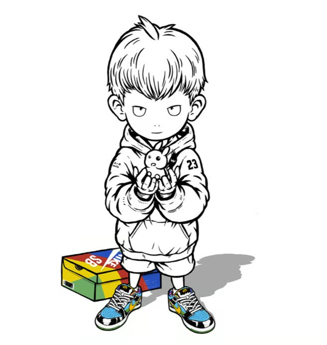 ATSUSHI MAEDA「Tosen shonen_025」Reproduction / UV Print