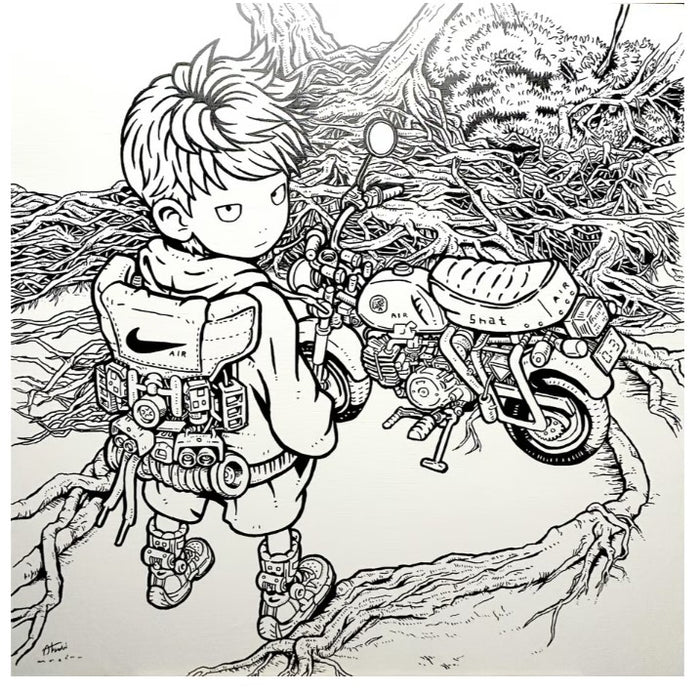 Atsushi Maeda — “amatsukami” Original, Black Marker