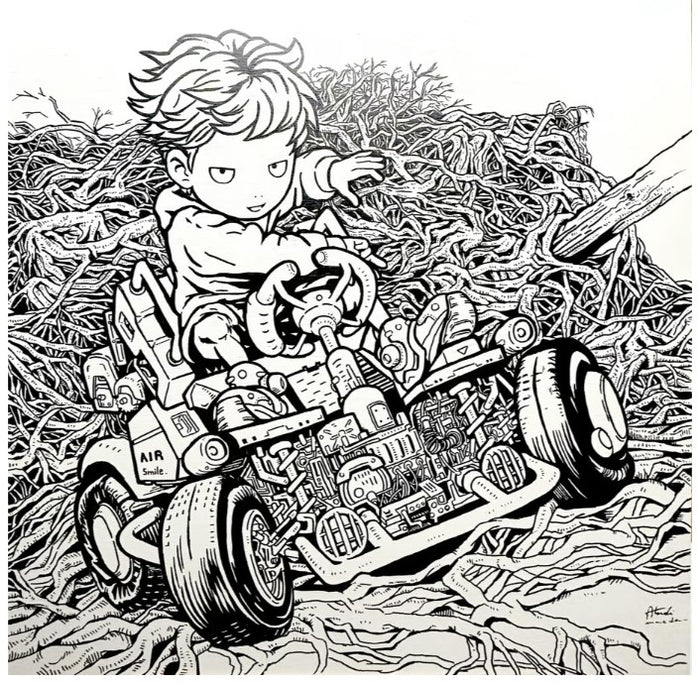 Atsushi Maeda — “kunitsukami” Original, Black Marker
