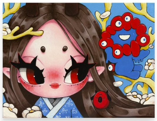 EXPO2025 Artwork JINJIN Blooming with myaku myaku(Emma)