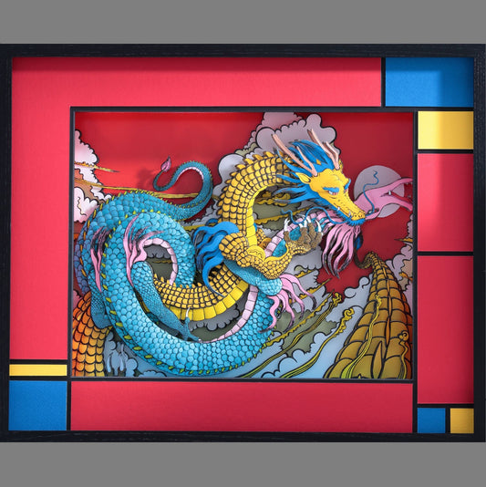 【110.おおはしこうじ/Koji Ohashi】《双龍愛図　Twin Dragons》