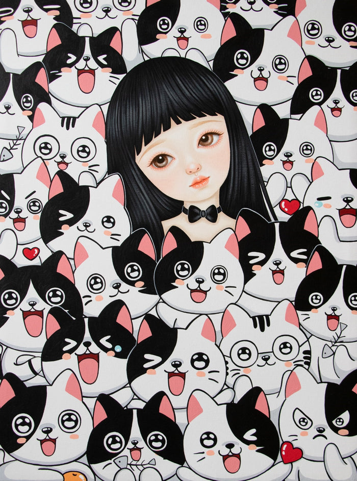 【T05-01　Malee Naree】 Sticker Cat Emotion