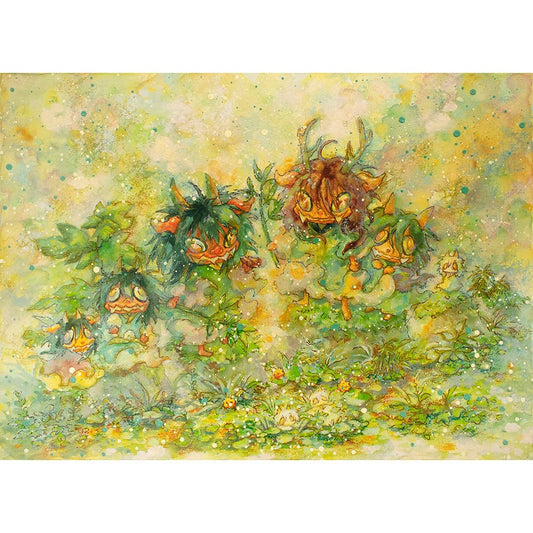宮間夕子   Yuko Miyama「石の上のひととき」